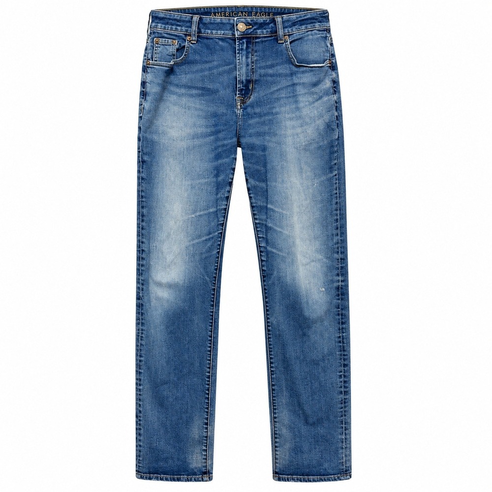 American Eagle Indie Sleaze Slim Straight Jeans Mens 36x36 Skater Grunge Denim
